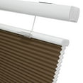 thumbnail image 1 of Keego Free Moving Cordless Cellular Shades Window Blinds Size and Color Customizable Brown 100% Blackout 33"w x 52"h, 1 of 8