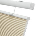 thumbnail image 1 of Keego Free Moving Cordless Cellular Shades Window Blinds Size and Color Customizable Creamy 100% Blackout 34"w x 56"h, 1 of 8