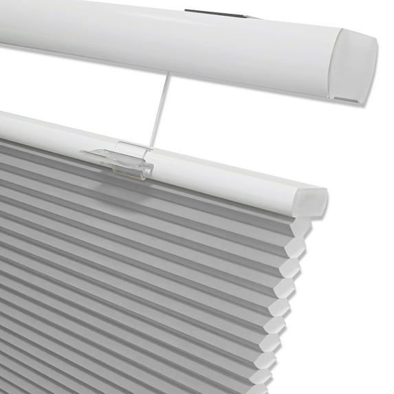 Keego Free Moving Cordless Cellular Shades Window Blinds Size and Color Customizable Gray 100% Blackout 46"w x 44"h