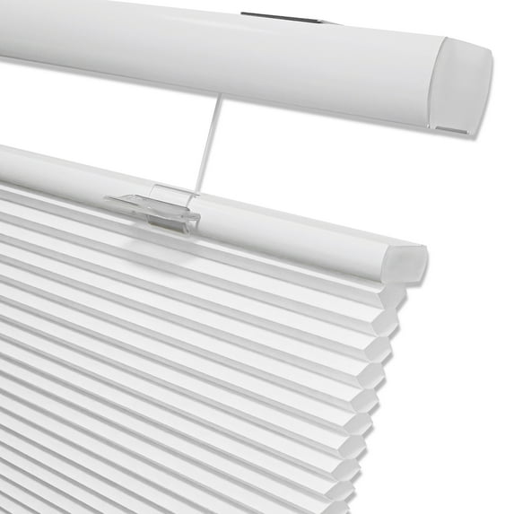 Keego Free Moving Cordless Cellular Shades Window Blinds Size and Color Customizable White 100% Blackout 22"w x 48"h