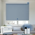 thumbnail image 1 of Keego Motorized Blinds with Remote Control Rechargeable Battery Automatic Window Shades Smart Blackout Roller Shades for Home Office Hotel Blue 41"W X 48"H, 1 of 9