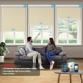 thumbnail image 1 of Keego Motorized Shade Remote Control App Control Voice Control Silent Rechargeable Blackout Roller Blinds Auto Window Blinds Khaki,41.0"w x 76"h, 1 of 8
