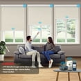 thumbnail image 1 of Keego Motorized Shade Remote Control App Control Voice Control Silent Rechargeable Blackout Roller Blinds Auto Window Blinds Linen Sand Color, 32.0"w x 76"h, 1 of 8