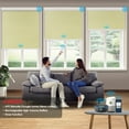 thumbnail image 1 of Keego Motorized Shade Remote Control App Control Voice Control Silent Rechargeable Blackout Roller Blinds Auto Window Blinds Antique White,58.0"w x 46"h, 1 of 8