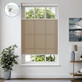 thumbnail image 1 of Keego New Upgraded No Drill Cellular Shades Top Down Bottom Up Honeycomb Blinds Cordless Window Blinds Easy to Install Cellular Shade for Windows, Light Filtering - Tan, 45"W x 64"H, 1 of 2