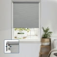 thumbnail image 1 of Keego No Drill Cordless Roller Shades No Tools Blinds Tension Blackout Roller Shades for Window Easy to Install Custom Size Shades (Light Grey Blackout, 18"W x 42"H), 1 of 9