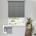 thumbnail image 1 of Keego No Drill Cordless Roller Shades No Tools Blinds Tension Light Filtering Roller Shades for Window Easy to Install Custom Size Shades (Dark Grey 51"W x 78"H), 1 of 9