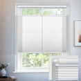 thumbnail image 1 of Keego No Drill Top Down Bottom Up Cellular Shades for Windows Light Filtering Cordless Blind Window Shades No Tool Honeycomb Blinds Shades for Home, Easy To Install, White, 35.5"W x 72"H, 1 of 9