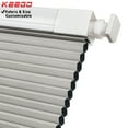 thumbnail image 1 of Keego No Drilling Cordless Cellular Shades Honeycomb Window Blinds Easy Installation Heat Insulating Noise Reducing Curtains Blackout Gray, 45.5"w x 66"h, 1 of 8