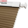 thumbnail image 1 of Keego No Drilling Cordless Cellular Shades Honeycomb Window Blinds Easy Installation Heat Insulating Noise Reducing Curtains Semi-Blackout Khaki, 30.0"w x 60"h, 1 of 8