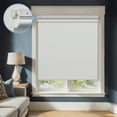 thumbnail image 1 of Keego No Tools No Drill Cordless Roller Blinds 100% Blackout Thermal Insulated Reduce Noise Privacy Shades Roller Shades Blinds for Windows (White, 51"W x 48"H), 1 of 8