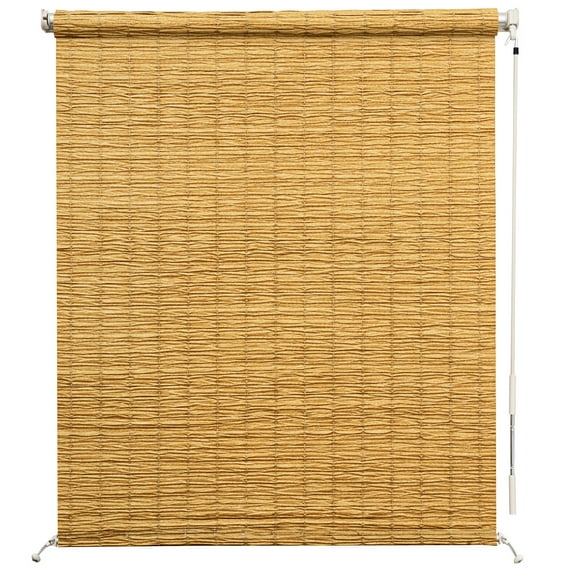 Keego Patio Shades roll up Outdoor, Outdoor Roller Shade Cordless, Upgraded Materials Patio Shades Roller Up Outdoor with 95% UV Protection, Outdoor Blinds for Patio Porch - Yellow, 22"W x 72"H