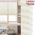 thumbnail image 1 of Keego Printed Cordless Celluar Shades Semi Blackout Honeycomb Window Blind Light Filtering Easy Install Beige Upper Case, Color001, 48"w x 48"h, 1 of 7