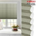 thumbnail image 1 of Keego Printed Cordless Celluar Shades Semi Blackout Honeycomb Window Blind Light Filtering Easy Install White Upper Case, Color007, 62"w x 68"h, 1 of 7