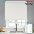 thumbnail image 1 of Keego Roller Sun Shade Motorized Blinds Smart Blind Window Shades Blackout Roller Shade with Insulation Remote Control Custom White 23"w x 52"h, 1 of 8