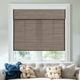 thumbnail image 1 of Keego Roman Shades for Windows Cordless Blackout Roman Window Shades Blinds 100% Natural Linen Hand-Made Roman Shade - DarkGray (with Lining, Block 40%-50% Light) - 54"W x 72"H, 1 of 7