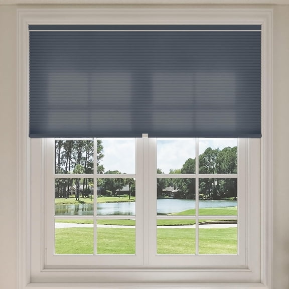 Keego Shades Cordless Cellular Blinds Double Single Cell Light Filtering Window Blinds Premium Honeycomb Shades Thermal Insulated Blinds (Royal Gray-Light Filtering, 35"W x 48"H)