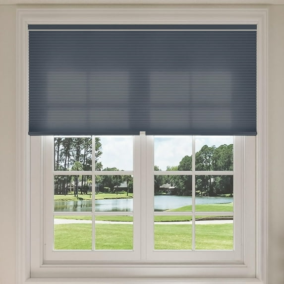 Keego Shades Cordless Cellular Blinds Double Single Cell Light Filtering Window Blinds Premium Honeycomb Shades Thermal Insulated Blinds (Royal Gray-Light Filtering, 63"W x 78"H)