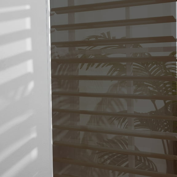 Keego Shangri-La Window Shades Sheer Shades UV Protection Room Darkening Day and Night Blinds for Windows for Home Office (Blackout - Brown, 26"W x 56"H)