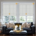 thumbnail image 1 of Keego Smart Motorized Roller Shades Work with WI-Fi Intelligent Sensor Shades with Remote Window Blinds work with Alexa Google for Smart Home Office,38"Wx52"H(White, Light Fithering), 1 of 7
