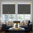 thumbnail image 1 of Keego Smart Motorized Roller Shades Work with WI-Fi Intelligent Sensor Shades with Remote Window Blinds work with Alexa Google for Smart Home Office,64"Wx44"H(Black, Light Fithering), 1 of 7