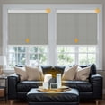 thumbnail image 1 of Keego Smart Motorized Roller Shades Work with WI-Fi Intelligent Sensor Shades with Remote Window Blinds work with Alexa Google for Smart Home Office,22"Wx36"H(Gray, Light Fithering), 1 of 7