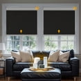 thumbnail image 1 of Keego Smart Motorized Roller Shades Work with Wi-Fi Intelligent Sensor Shades with Remote Window Blinds work with Alexa Google for Smart Home Office,46"Wx52"H(Black, Blackout), 1 of 7