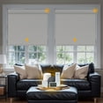 thumbnail image 1 of Keego Smart Motorized Roller Shades Work with Wi-Fi Intelligent Sensor Shades with Remote Window Blinds work with Alexa Google for Smart Home Office,30"Wx60"H(White, Blackout), 1 of 7