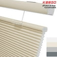 thumbnail image 1 of Keego Top Down Bottom Up Cellular Shades Cordless Honeycomb Blinds for Windows Light Filtering Creamy Color 61.5"w x 36.0"h, 1 of 7