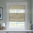 thumbnail image 1 of Keego Top Down Bottom Up Roman Shades for Windows Cordless Natural Fabric Roman Window Shades Blinds 100% Natural Linen Hand-Made Windowtreatment - Lemon (with Linen, Block 90%-95% Light) 33"W x 56"H, 1 of 9