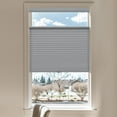thumbnail image 1 of Keego Top Down Bottom Up Shades 45mm Single Cell Window Blinds Cordless Cellular Blinds Pull Down Honeycomb Shades Thermal Insulated Blinds (Gray Sheen-Light Filtering, 37"W x 48"H), 1 of 6