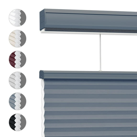 Keego Top Down Bottom Up Shades Cordless Cellular Blindss Double Single Cell Window Blinds Light Filtering Honeycomb Shades Thermal Insulated Blinds(Royal Gray-Light Filtering, 31"W x 48"H)