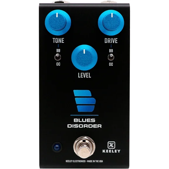 Keeley Electronics Blues Disorder Overdrive & Distortion Effects Pedal Black/Blue