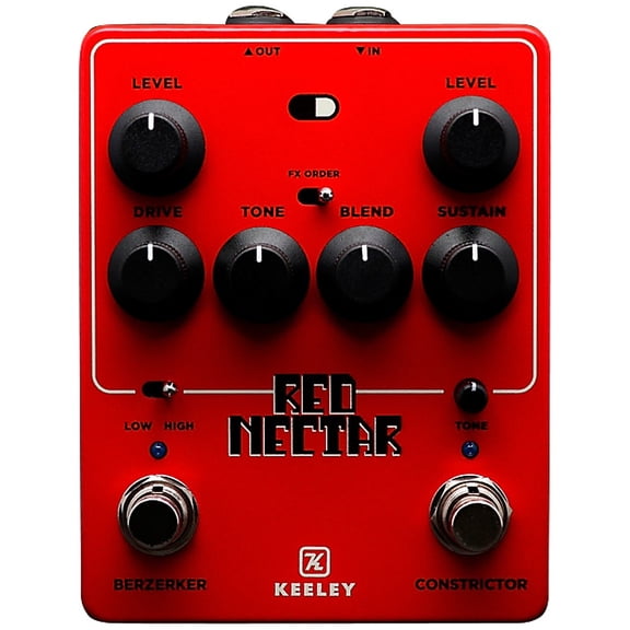Keeley Electronics Red Nectar Overdrive & Compressor Pedal - Red