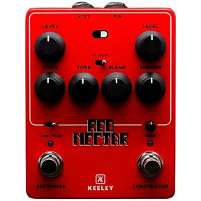 Keeley Electronics Red Nectar Overdrive & Compressor Pedal - Red