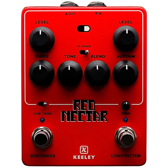 Keeley Electronics Red Nectar Overdrive & Compressor Pedal - Red
