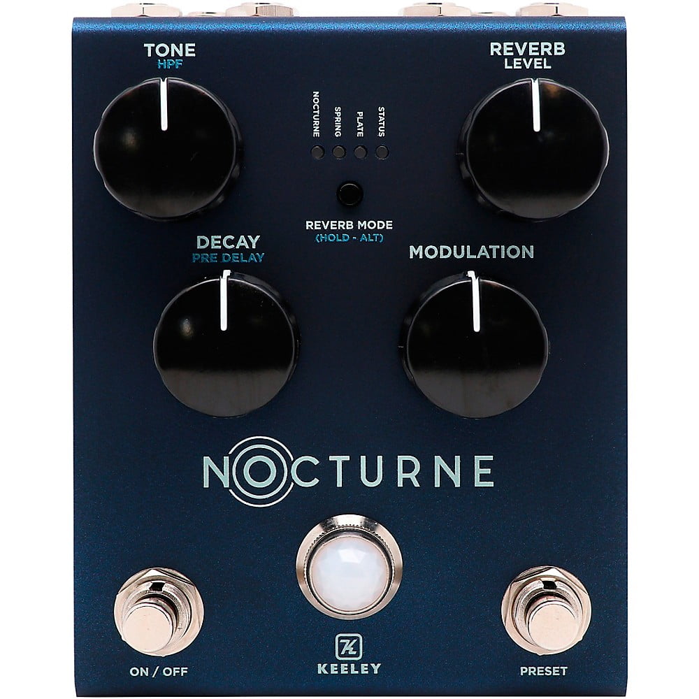 Keeley Electronics Nocturne Reverb Effects Pedal - Matte Misty Blue