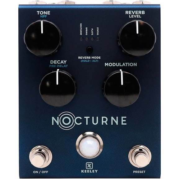 Keeley Nocturne Reverb Pedal - Matte Misty Blue