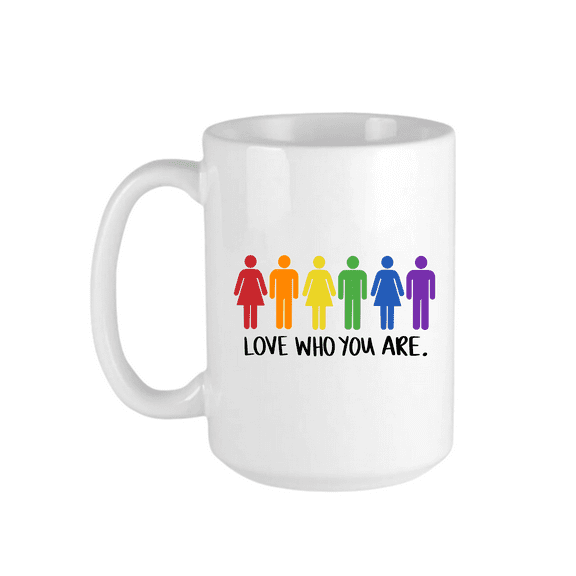 Keely’s Pride LGBTQ Coffee Mug, Gay and Lesbian Gift, Ceramic, 11oz
