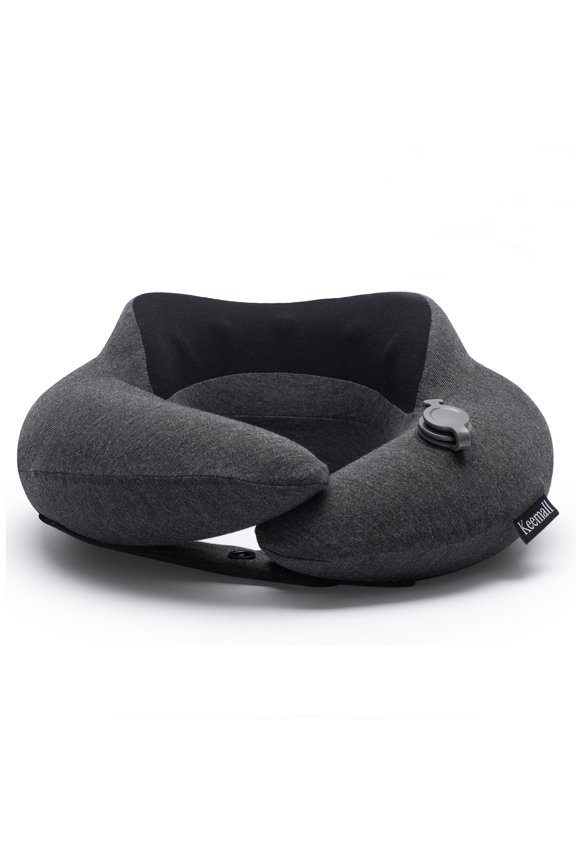 Inflatable Travel Neck Pillow - Airplane Pillow for Neck and Head Support - Soft, Lightweight, Machine-Washable Travel Neck Pillows for Airplanes
