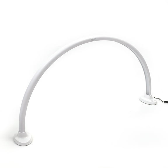 Luna LED Nail Light Half Moon Table Lamp, 3000‑6000K Adjustable Light for Nail Salon Manicure Table, Spa Reception, Massage Spa Furniture & Equipment, White