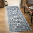 thumbnail image 1 of Keen Home Design Machine Washable Area Rugs with Non-slip Backing, Ideal for Hallway, Living Room, Bedroom, Kitchen and Laundry Room, Vintage Moroccan and Low Pile Rug - ( 2'6'' x 10'), 1 of 9