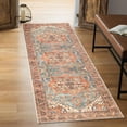 thumbnail image 1 of Keen Home Design Machine Washable Area Rugs with Non-slip Backing, Ideal for Hallway, Living Room, Bedroom, Kitchen and Laundry Room, Vintage Moroccan and Low Pile Rug - ( 2'6'' x 10'), 1 of 9