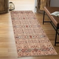 thumbnail image 1 of Keen Home Design Machine Washable Area Rugs with Non-slip Backing, Ideal for Hallway, Living Room, Bedroom, Kitchen and Laundry Room, Vintage Moroccan and Low Pile Rug - ( 2'6'' x 10'), 1 of 9