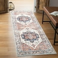 thumbnail image 1 of Keen Home Design Machine Washable Area Rugs with Non-slip Backing, Ideal for Hallway, Living Room, Bedroom, Kitchen and Laundry Room, Vintage Moroccan and Low Pile Rug - ( 2'6'' x 12' ), 1 of 9