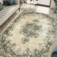thumbnail image 1 of Keen Home Design Machine Washable Area Rugs with Non-slip Backing, Ideal for Hallway, Living Room, Bedroom, Kitchen and Laundry Room, Vintage Moroccan and Low Pile Rug - ( 5' x 7' ), 1 of 9