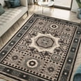 thumbnail image 1 of Keen Home Design Machine Washable Area Rugs with Non-slip Backing, Ideal for Hallway, Living Room, Bedroom, Kitchen and Laundry Room, Vintage Moroccan and Low Pile Rug - ( 6' x 9' ), 1 of 9
