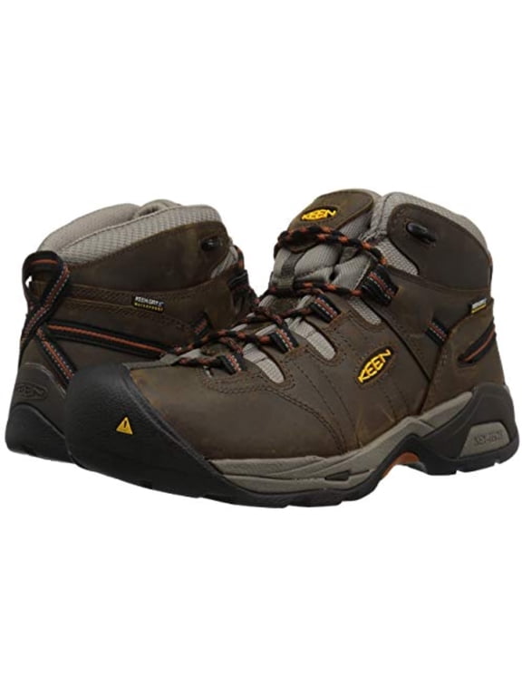 Men's Detroit Xt Waterproof Work Boot Soft Toe Brown 12 D(M) US