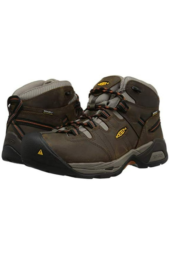 Men's Detroit Xt Waterproof Work Boot Soft Toe Brown 12 D(M) US