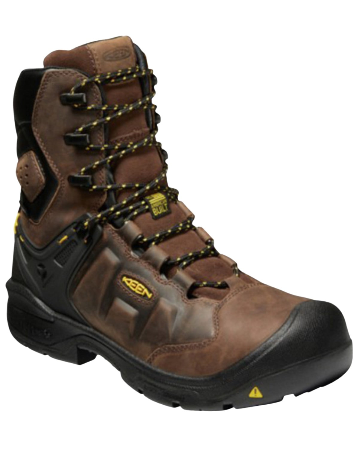 Keen Men's Dover Waterproof Work Boot Carbon Toe Brown 13 D(M) US